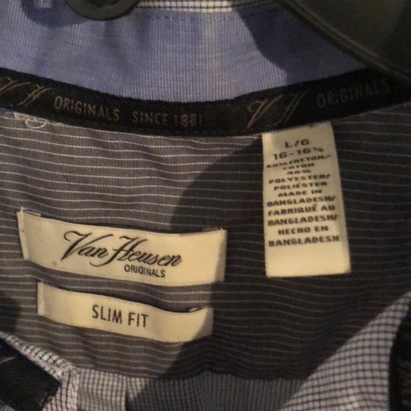 Blue Button Down - Picture 3 of 4